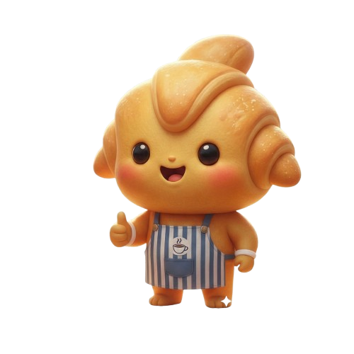 mini croissant character